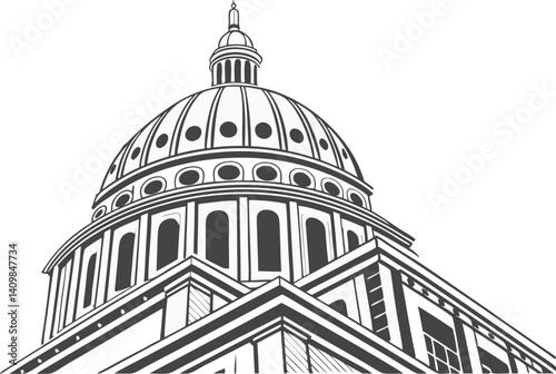 St Paul's Cathedral London's dome is a landmark church in England's capital city