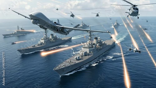 the military ship