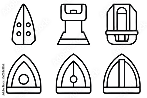 iron line art geometric shapes perfect for posters