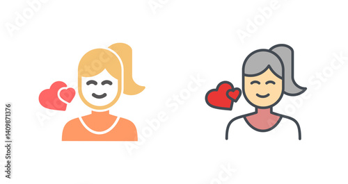 Love and Affection Icon Design