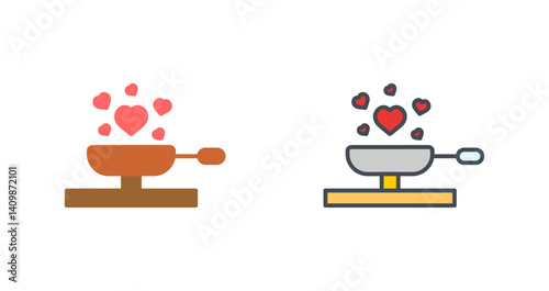 Cooking Love Icon Design