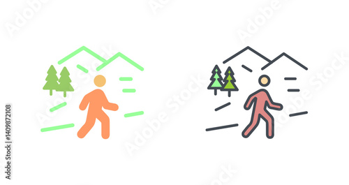 Nature Walk Icon Design