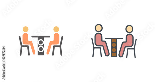 Family Dinner Icon Design