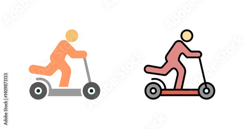 Kick Scooter Icon Design