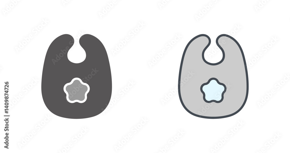 Cute Bibs Icon Design Cute Bibs Icon Design