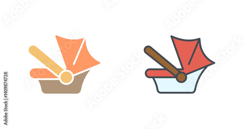 Car Seat Safety Icon Design