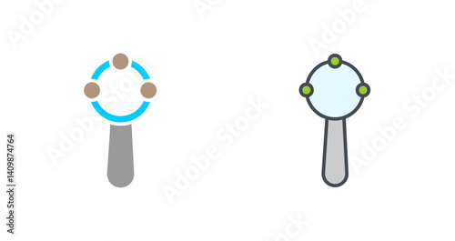 Rattles & Toys Icon Design