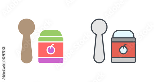 Feeding Spoons Icon Design