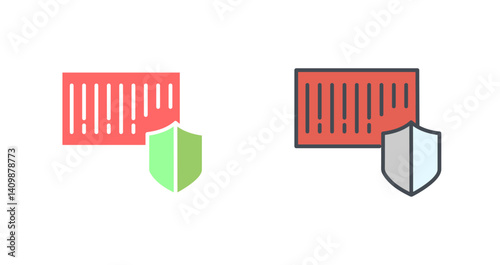 Barcode Security Icon Design