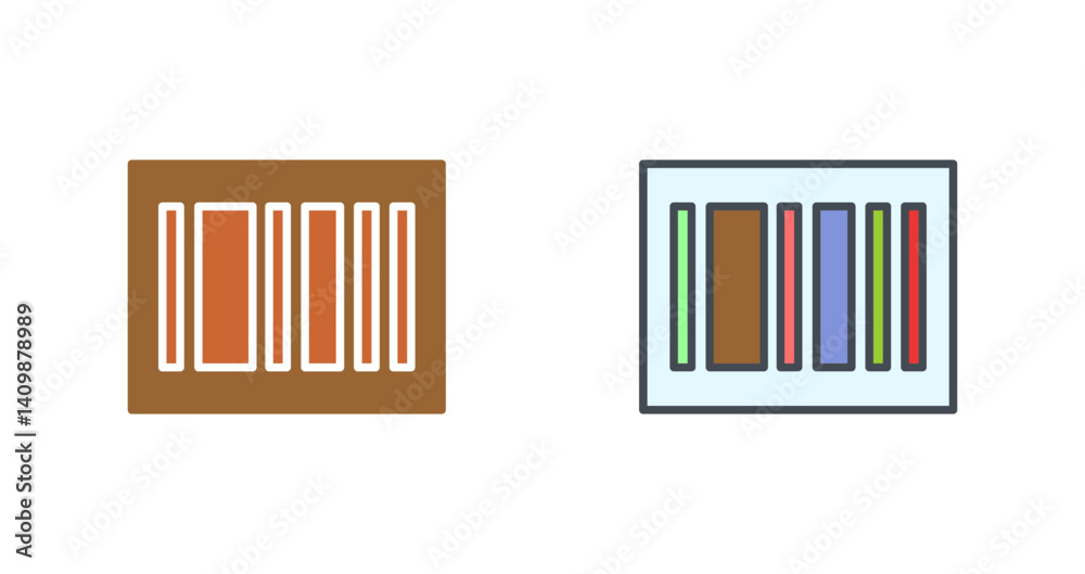 Fototapeta premium Barcode Data Icon Design