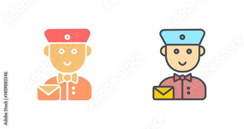 Mail Carrier Icon Design