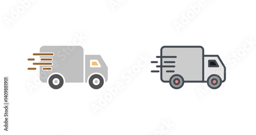 Delivery Truck Icon Design