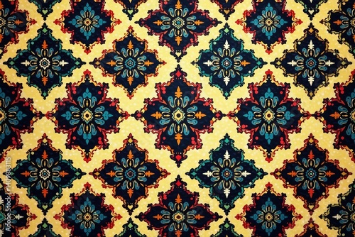 Bold, stylized damask pattern with sharp lines , texture, home, bold