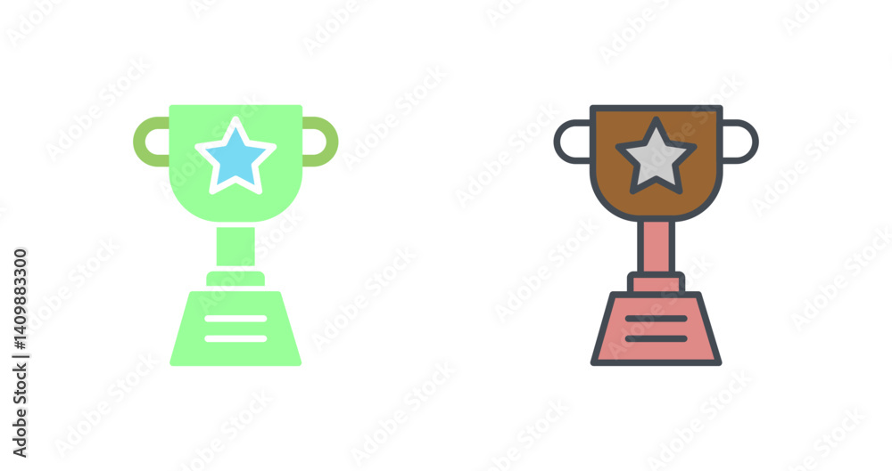 Fototapeta premium Trophy Icon Design