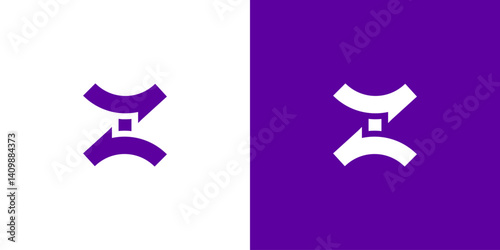 Z letter logo design, sharp square logo design, graphic logo design