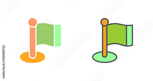 Flagpole Icon Design