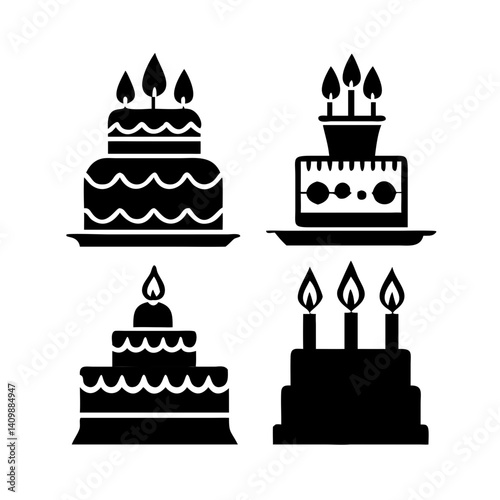 birthday cake with candles
