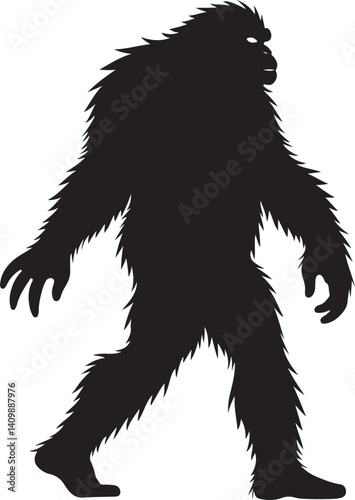 Walking Bigfoot Silhouette – Mythical Creature Illustration

Sasquatch in Motion – Hand-Drawn Forest Legend Art

Monochrome Yeti Sketch – Cryptid in the Wild

