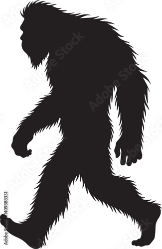 Walking Bigfoot Silhouette – Mythical Creature Illustration

Sasquatch in Motion – Hand-Drawn Forest Legend Art

Monochrome Yeti Sketch – Cryptid in the Wild