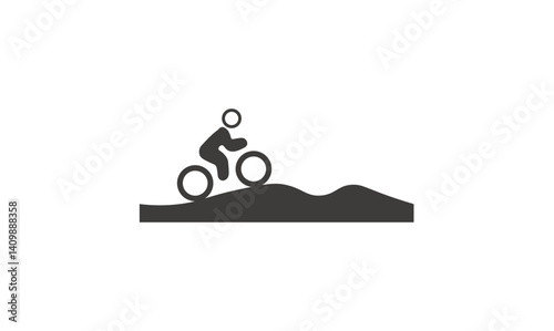 Mountain bike icon design concept vector illustration