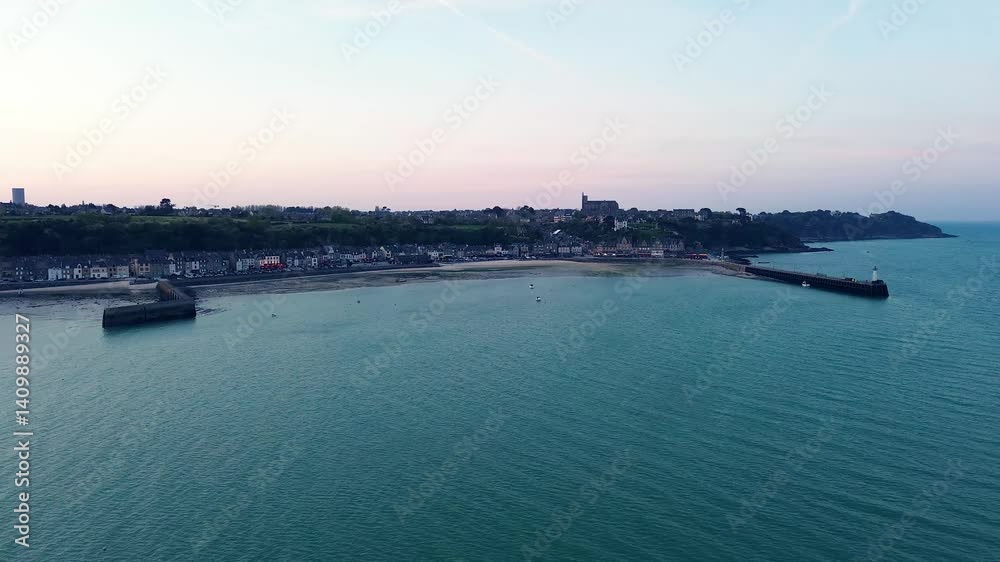 Aeral view of Cancale in France Aeral view of Cancale in France