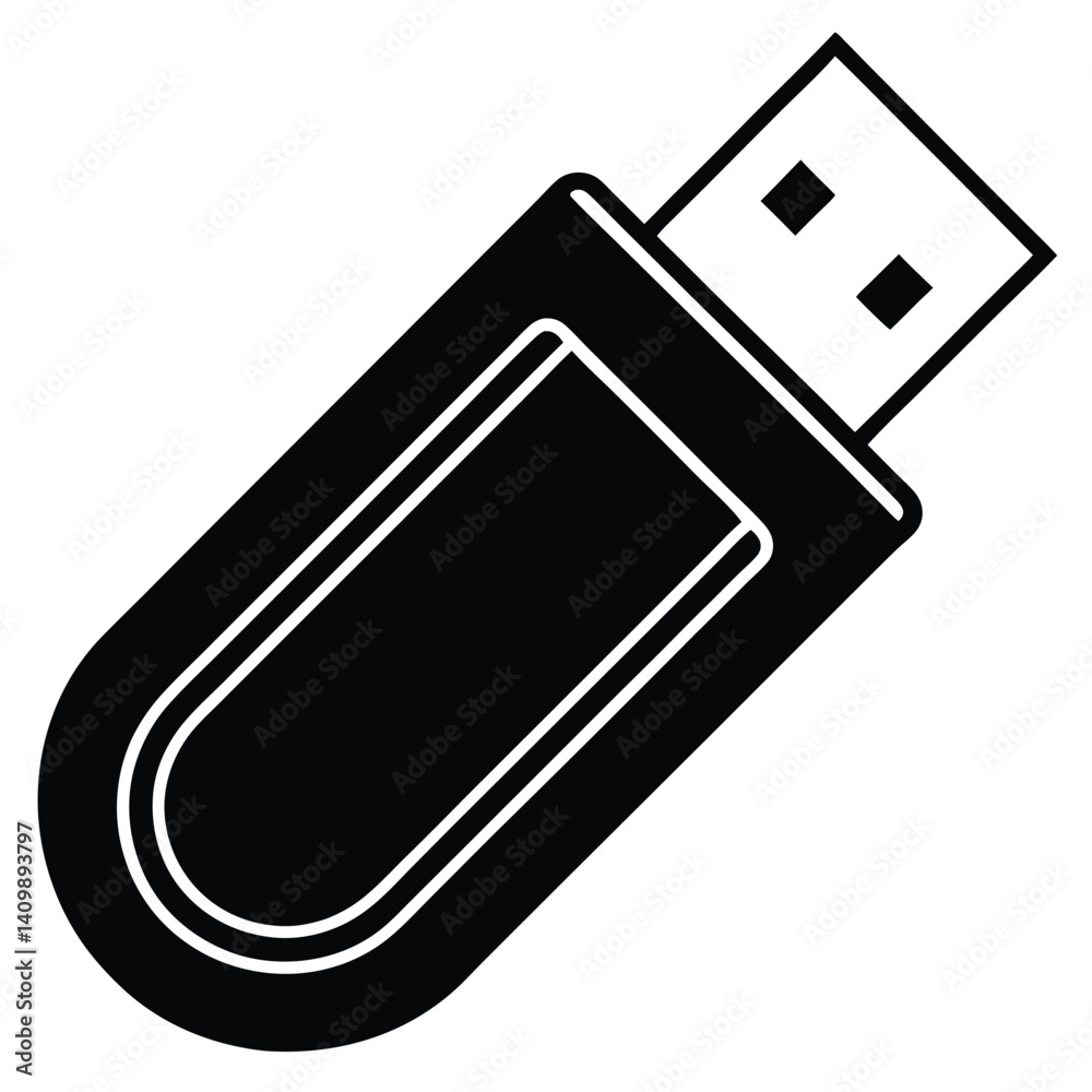 USB Flash Drive Icon for Storage USB Flash Drive Icon for Storage