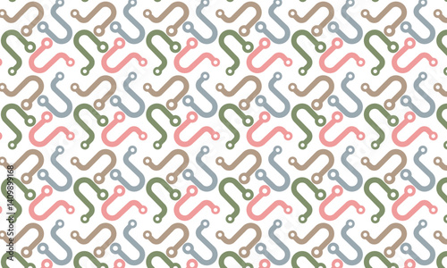 Vector seamless pattern. Modern stylish abstract texture. Repeating geometric pattern from striped elements
