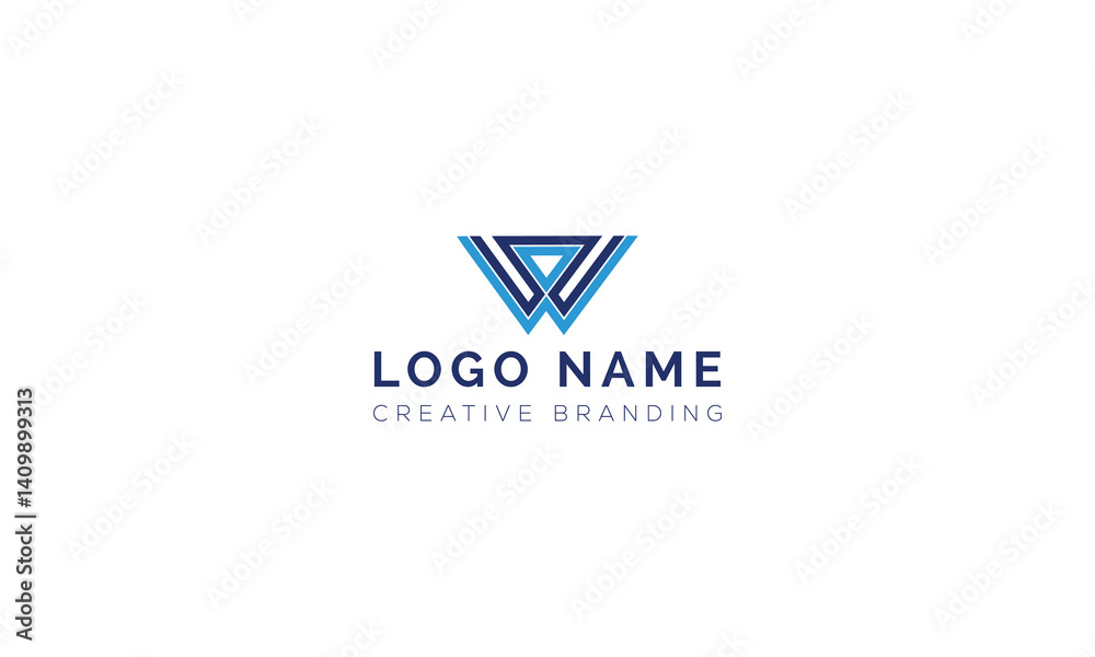 Minimalist W Logo for Branding and Identity. Minimalist W Logo for Branding and Identity.