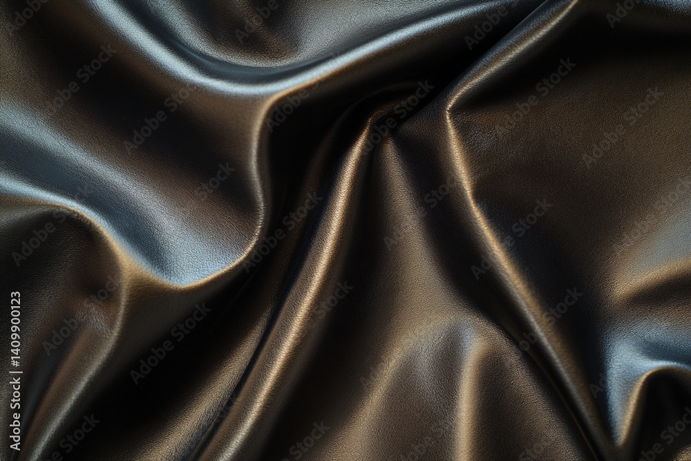 Obraz premium black flat grain leather texture abstract pattern close up background