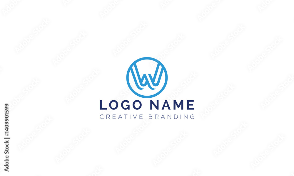 Minimalist W Logo for Branding and Identity. Minimalist W Logo for Branding and Identity.