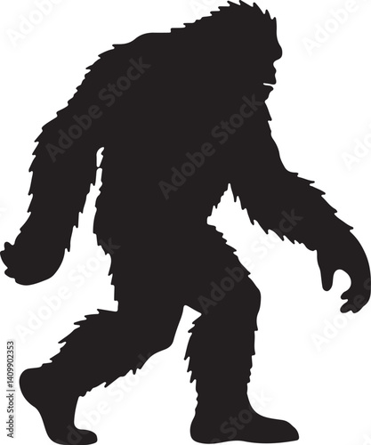 Walking Bigfoot Silhouette – Mythical Creature Illustration

Sasquatch in Motion – Hand-Drawn Forest Legend Art

Monochrome Yeti Sketch – Cryptid in the Wild


