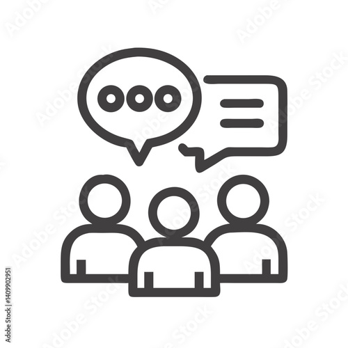Chat Bubble Icon Representing Messaging and Online Communication