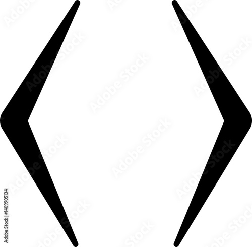 Brackets flat line icons. Brace vector signs of typography symbols Text brackets. isolated on transparent background