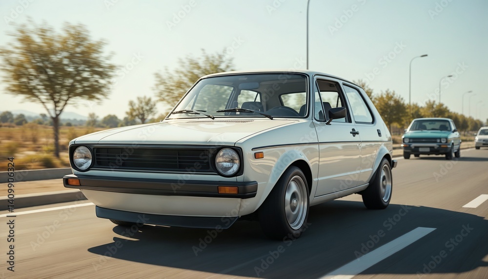 Fototapeta premium car on the road