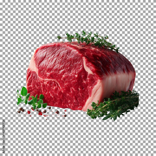 Top-Quality Raw Beef - Ideal for Delicious Recipes on transparent background, png, psd
