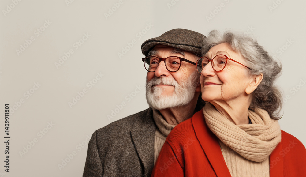 Warm pictures of kind old people