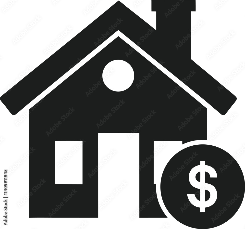 Property Finance Silhouette Art Property Finance Silhouette Art