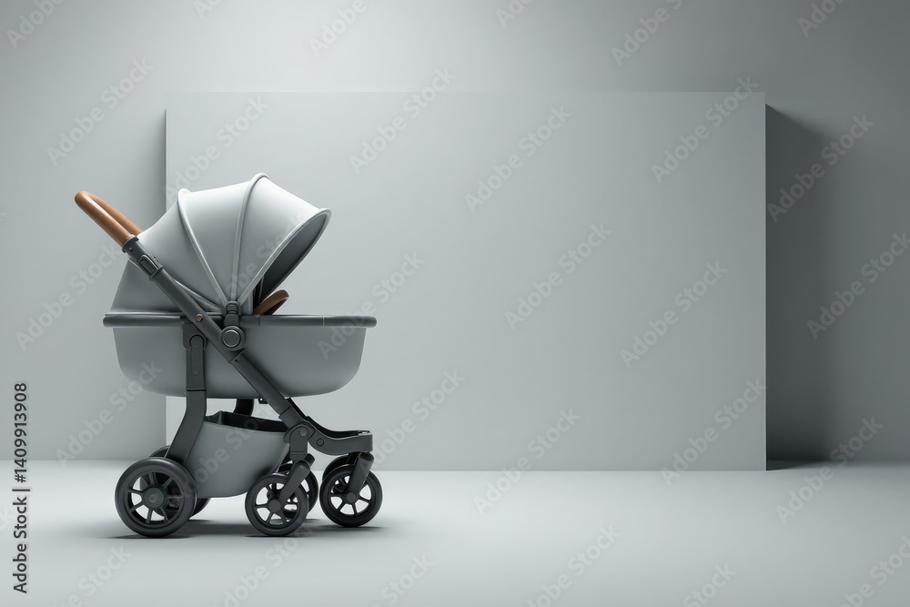 Abstract grey stroller shapes, geometric backdrop, angles, modern, photography Abstract grey stroller shapes, geometric backdrop, angles, modern, photography