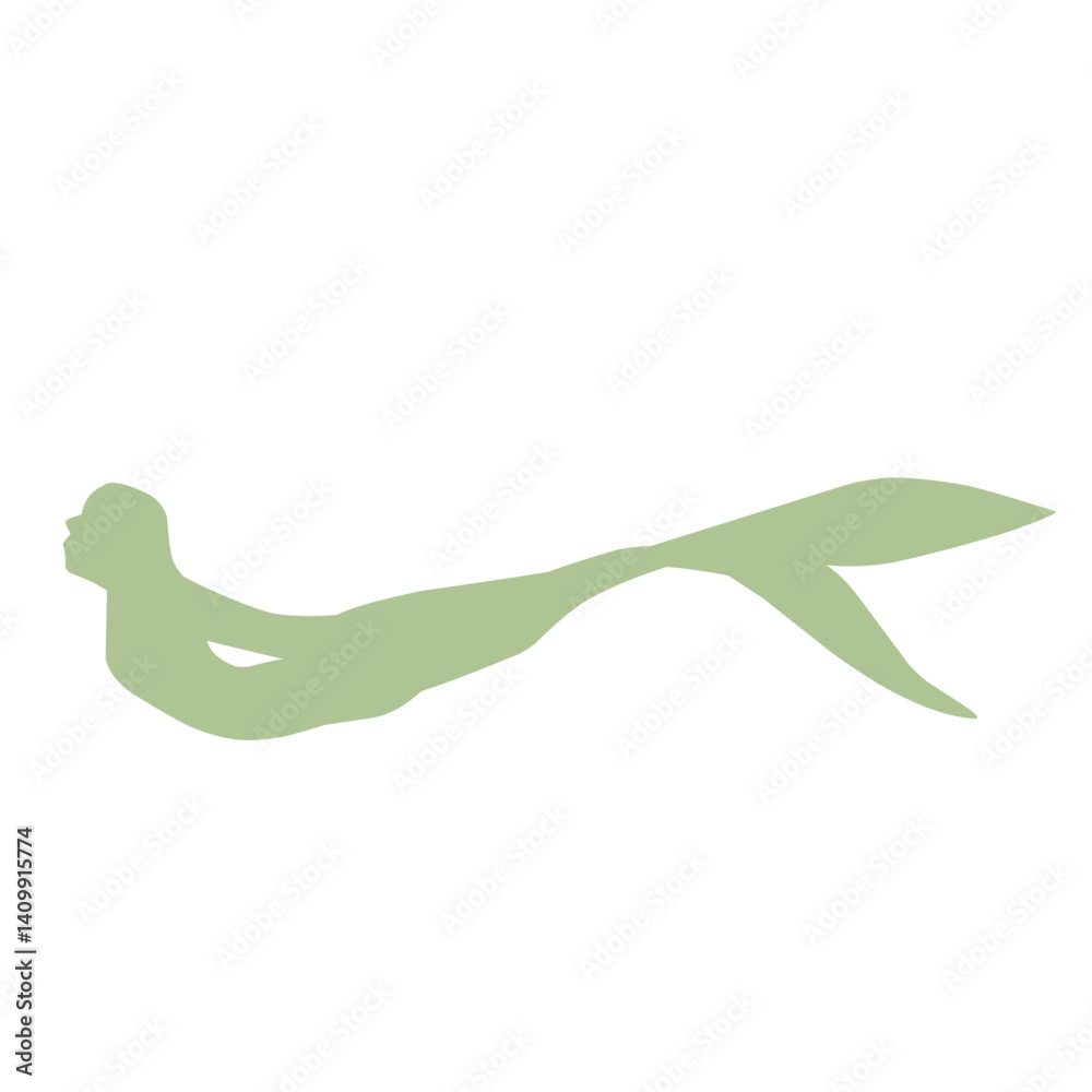 Obraz premium Colored Mermaid Vector Icon