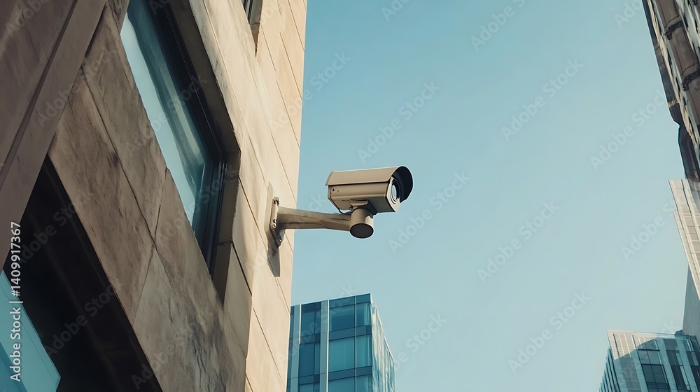 security camera on a building security camera on a building