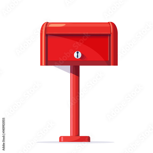 red mail box