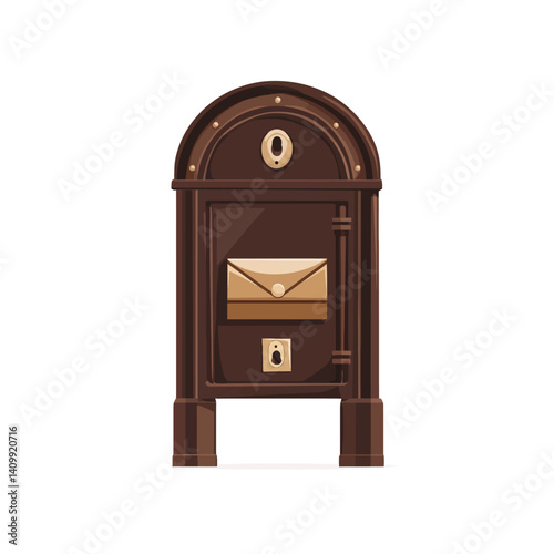 Brown mailbox 
