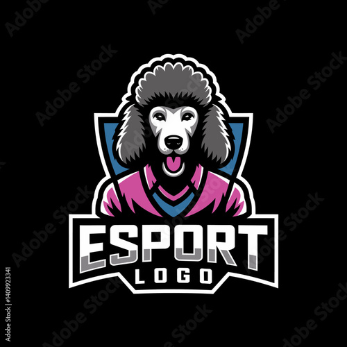 Poodle Esports Mascot Logo Design for Gaming Teams and Streamers