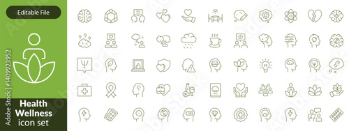Public health icon set. Containing community health, disease prevention, health protection, medical services, health awareness, hygiene, handwashing and more. Solid vector icons collection.