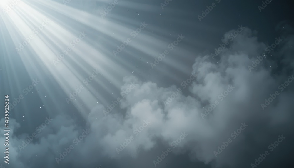 Fototapeta premium Illuminating cloud formation nature atmospheric phenomenon serene environment aerial viewpoint tranquility and reflection