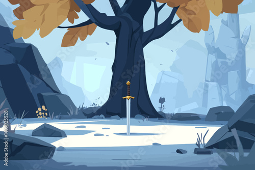 Sword monument landscape 