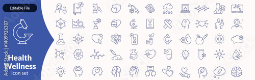 Public health icon set. Containing community health, disease prevention, health protection, medical services, health awareness, hygiene, handwashing and more. Solid vector icons collection.