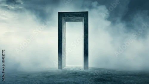Mysterious Gateway to the Unknown: A Digital Art Piece