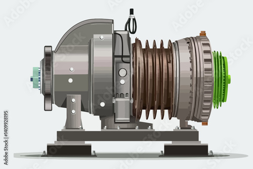 Dynamo machine isolated 
