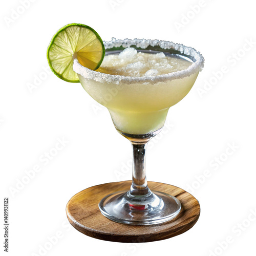 Wallpaper Mural Refreshing margarita cocktail in a salt rimmed glass with lime garnish free PNG and clipart Torontodigital.ca